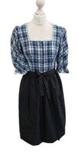 Waschdirndl, Blau Kariert, Größe 38
