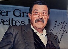 23) Günter Grass signiert Presse Foto Nobelpreis Unterschrift Signatur Autogramm