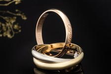 Trinity de Cartier Ring klassisches Modell Gr. 59 in 750er Gold Tricolor Schmuck