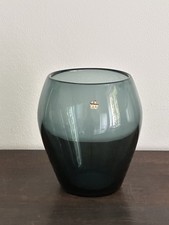 SF WMF Wilhelm Wagenfeld dickwandige Vase 15,5 cm turmalin Glas mid century