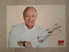 Handsignierte Autogrammkarte von Alfons Schuhbeck Top Zustand
