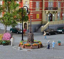 Kibri H0 38910 - Rathaus Brunnen L 8,8 x B 8,8 x H 7,0 cm Bausatz Neuware