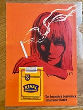Reval Frau mit Cigarette Pop Art 70s retro 1970 Vintage Ad Werbung Reklame