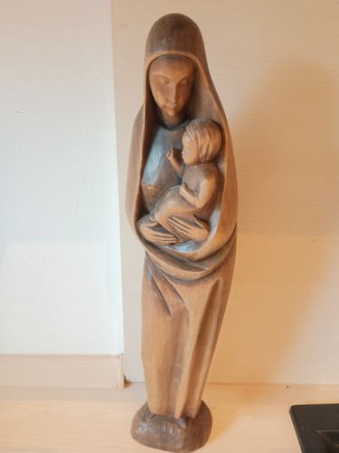 Madonna mit kind holzfigur - madonna,