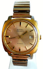 Vintage 70er Bifora Herren Automatic, Datum, vergoldet, läuft, gute Werte!!!