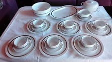Rosenthal Speiseservice Eßservice EINZELERWERB möglich Platinrand
