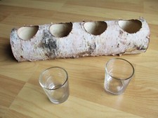 Leuchter, Tischleuchter, Advent, Weihnachten, Deko, Handarbeit,  Birke