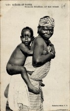 Ak Senegal, Madame Senegal und ihr Mosso - 4786407