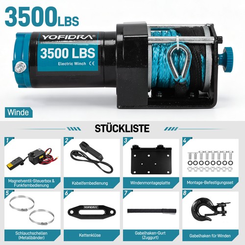 12v elektrische seilwinde - 12v,