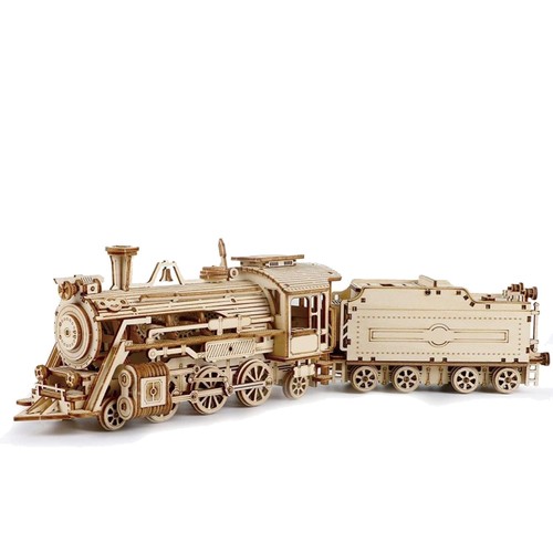 Holzpuzzle dampflokomotive - dampflokomotive, 3d