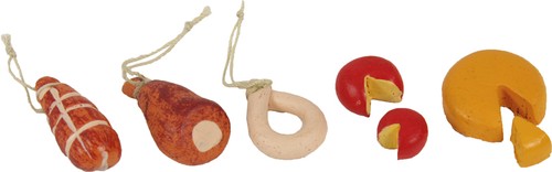 Krippenzubehör wurst käseset - krippenzubehör, wurst-käseset