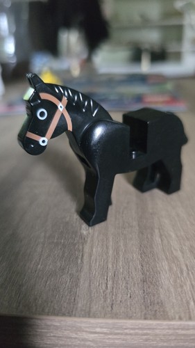 Lego vintage pferd schwarz mit - vintage,