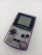 Nintendo GameBoy Color Lila/Transparent Handheld Konsole CGB-001 funktioniert