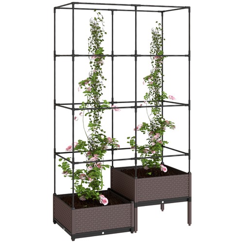 Hochbeet pflanzkasten mit - pflanzkasten,