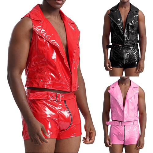 Herren wet look lackleder - wet,