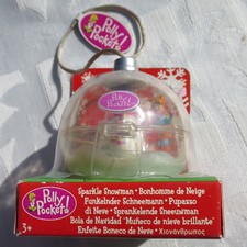 Mini Polly Pocket 💯%Komplett  Schneemann Tannenbaum Kugel NEU Bluebird