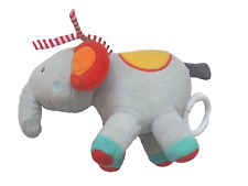 SPIELUHR ELEFANT bunt orange gelb & grau Pusblu DM Titel : Toyland , Länge 20 cm