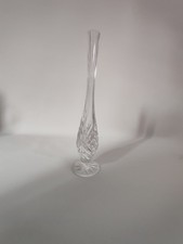 Wunderschöne Kristallglas StielVase Für Zb. Langstielige Einzelne Rosen