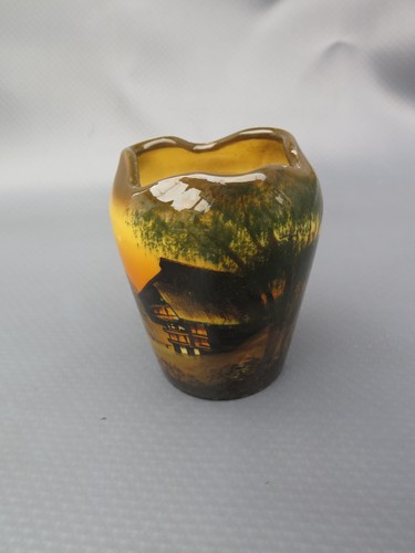 Smf schramberg majolika vase - schramberg,