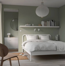 Metallbett nesttun ikea - metallbett, weiß