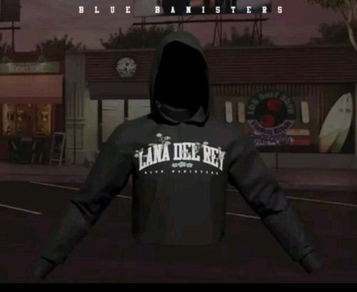 Lana del rey crop - lana, hoddie