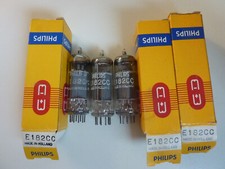 3x Philips E182CC / 7119 Röhren, NOS, hergestellt in Holland
