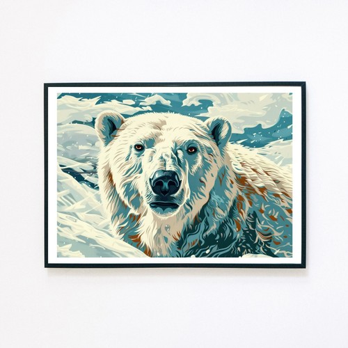 Arktischer eisbär berge - eisbär,