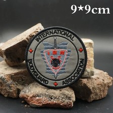 Besticktes Aufnäher IBA Corps Guard INTERNATIONAL BODYGUARD ASSOCIATION 9cm UK