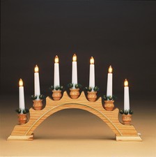 Leuchter Holz Bogen