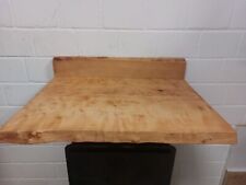 Birke Tisch Platte Waschtisch Massivholz Holz Baumkante Gäste WC Bad Waschbecken