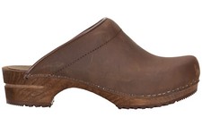 Sanita Chrissy Wooden Clogs in Antique Brown (1200009)