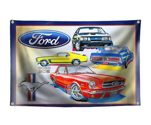 Ford mustang flagge fahne - ford,