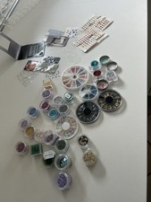 Nageldesign Glitzer steine Zubehör Basteln