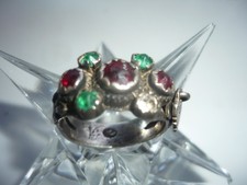 Trachtenring Bauernring Antik Biedermeier Silber