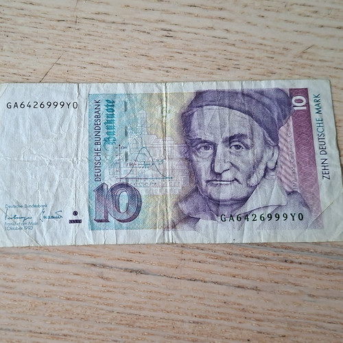 Deutsche mark geldschein - 10, /