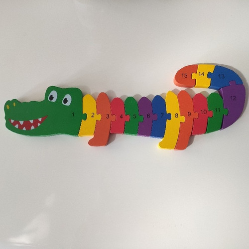 Holzpuzzle krokodil 15 - krokodil,