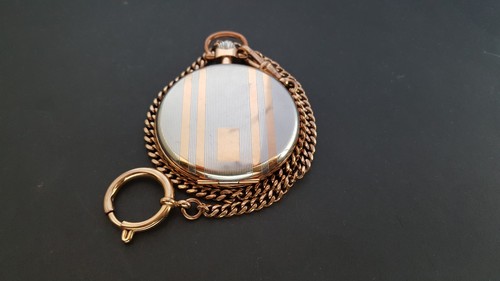 Herren taschenuhr zweifarbig - herren,
