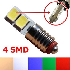 1x 10x LED E5,5 10V-22V Modelleisenbahn Glühlampen Birnen Modellbahn TT H0