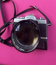 Minolta XG-1 Analoge Spiegelreflexkamera + Porst Super-Tele-As Objektiv 1:3.5