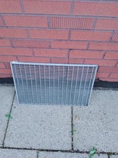 Gitterrost Fußabtreter 60/40/2 cm Metal Silver Giro Neuwertig