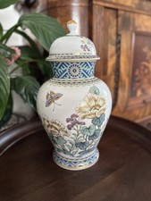 Kaiser Porzellan Deckelvase 34 cm Monarchin, Design K. Nossek, Gold/Emaille TOP