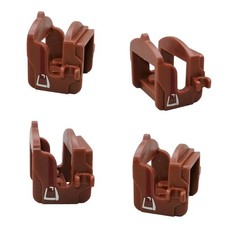 4er Set Pferde Sattel braun