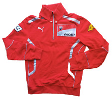 Puma Ducati Corse Sweatshirt Top 1/4 Zip MotoGp Racing Sweater rot M