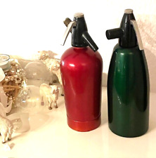 Sahnesyphon Soda Syphon  Profi Aluminium super toll in rot + grün "ansehen"