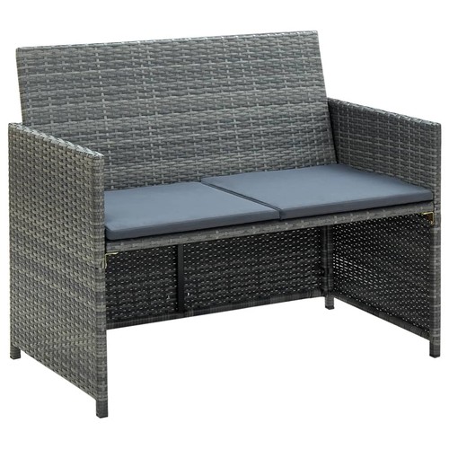 Gartenmöbel 2er poly rattan - gartenmöbel,