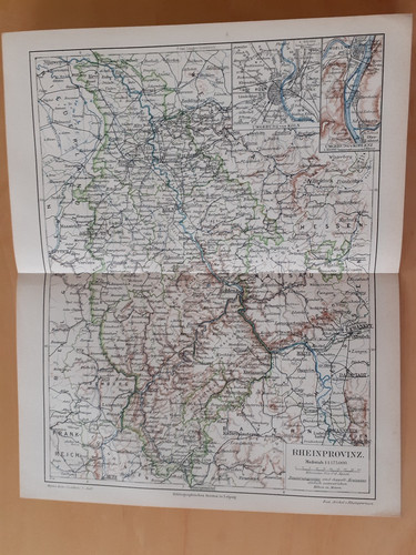 Landkarte von 1895 - ca.,