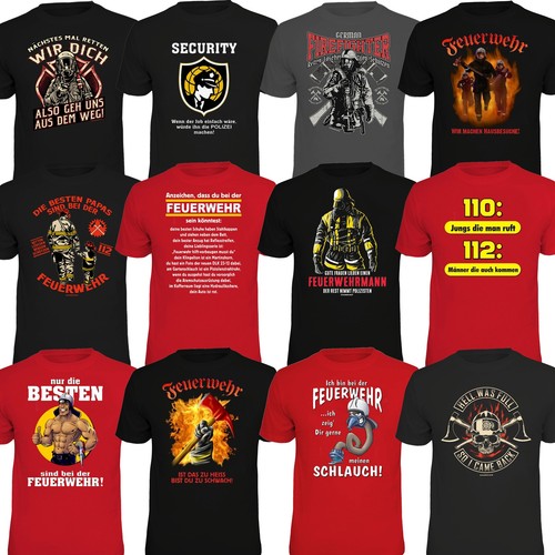 Shirt lustige feuerwehr - t-shirt,