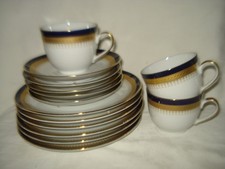 Rest vom Kaffeeservice Winterling Kirchenlamitz Bavaria Scharffeuer Echt Kobalt