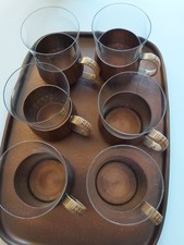 Tee Service Massiv Kupfer