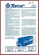 Roco H0 - Montageanleitung (2.9) - für Erzwagen 04370 A und 04370 B - Original